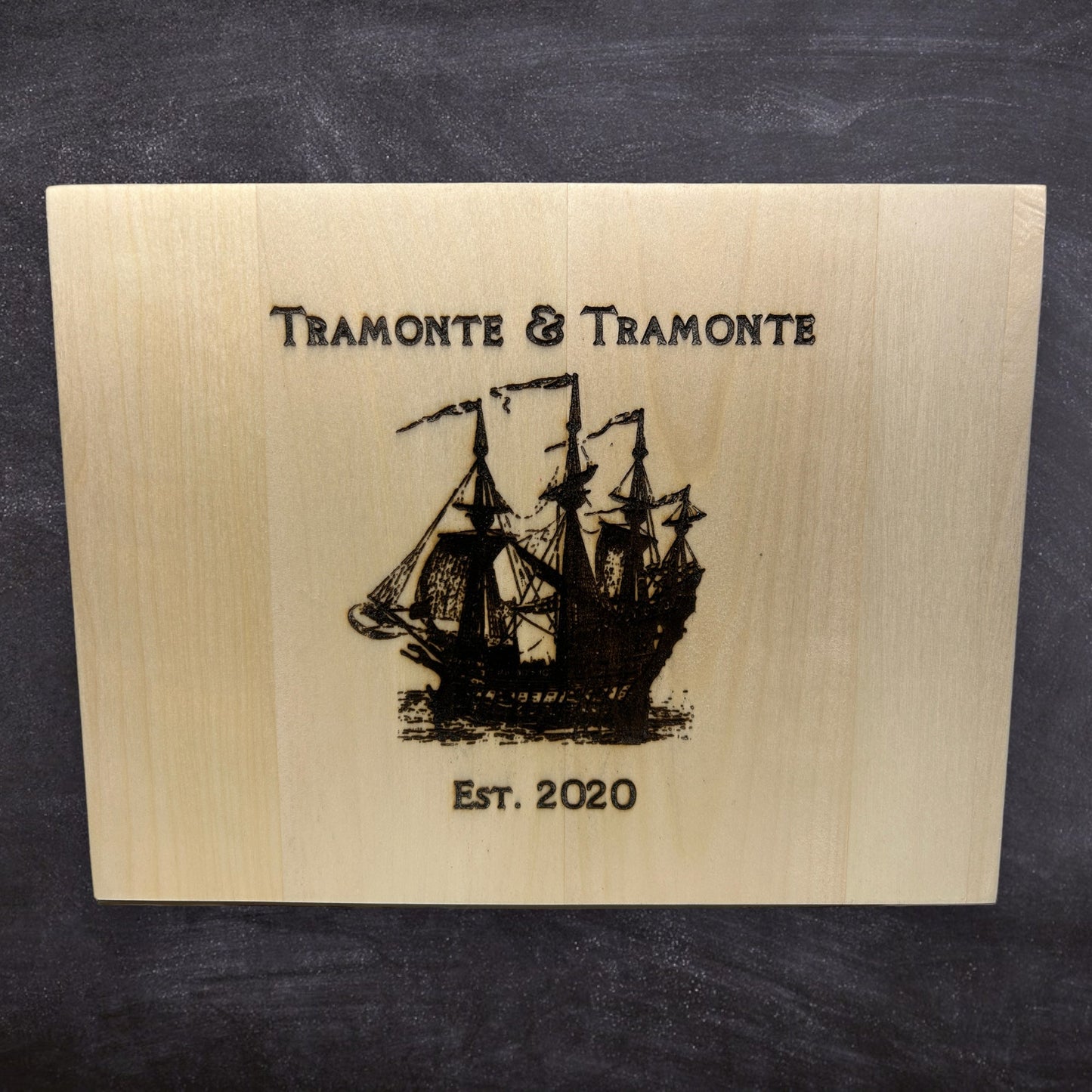 "Vintage Ship" Custom Sign Signs Weaver Custom Engravings