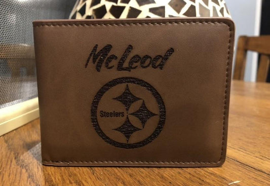 Sports Wallet With Name Engraved wallet Weaver Custom Engravings Front Only