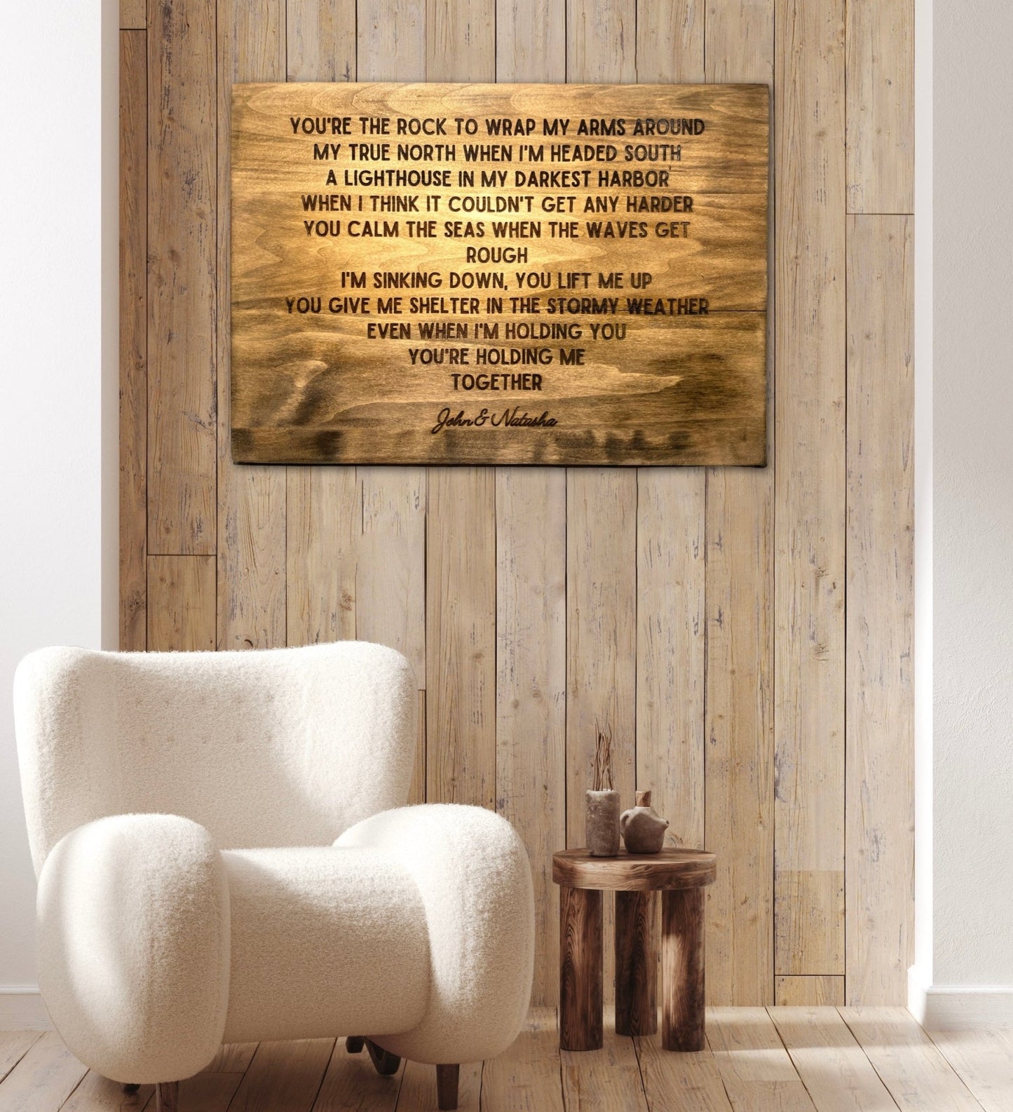 "Wedding Song Lyrics" Custom Sign Signs Weaver Custom Engravings