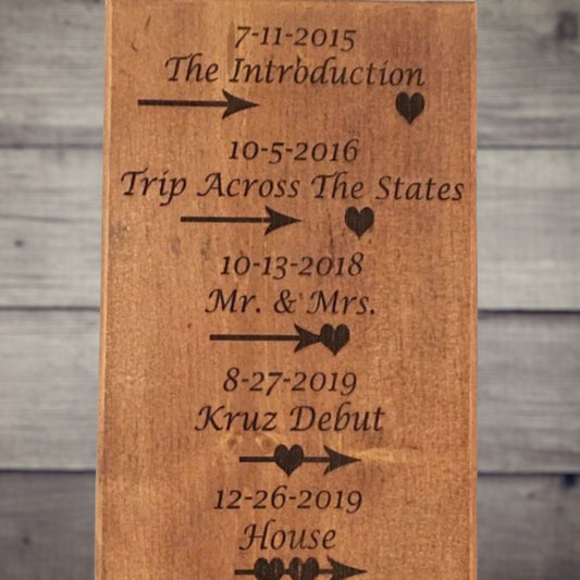 "Wedding Vows" Personalized Wood Sign Signs Weaver Custom Engravings