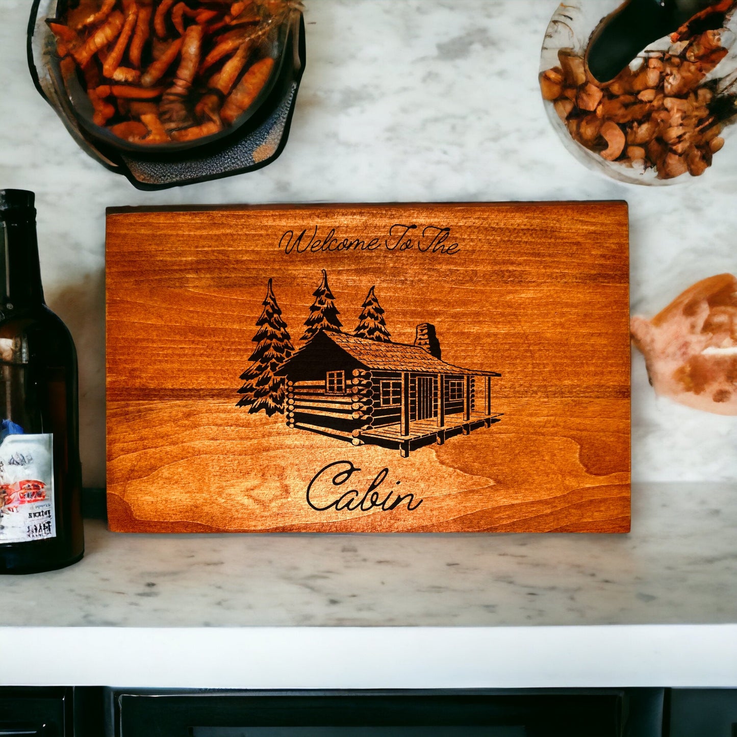 "Welcome To The Cabin" Custom Sign Signs Weaver Custom Engravings