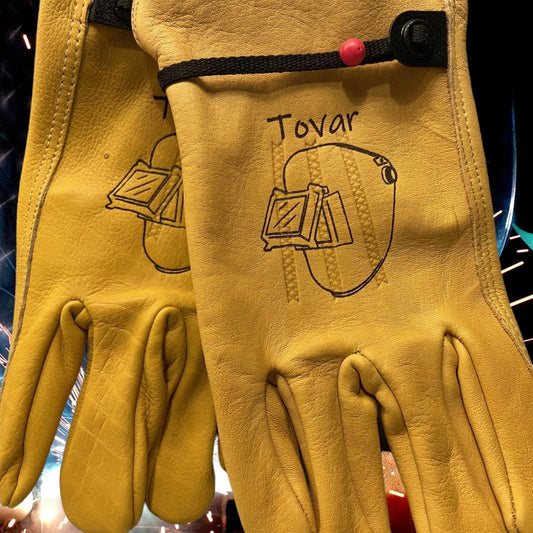 Welder Customized Work Gloves Gloves weaver custom gloves   