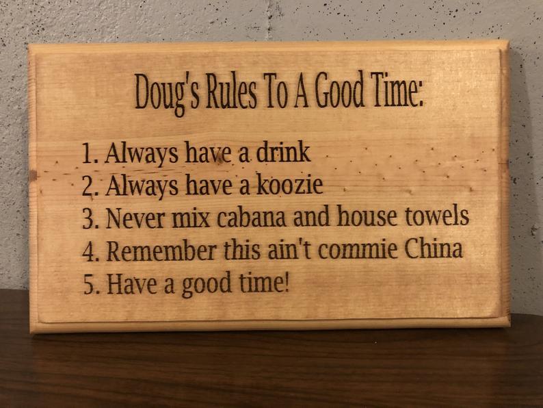 High-quality custom wood signage with precision engraving.