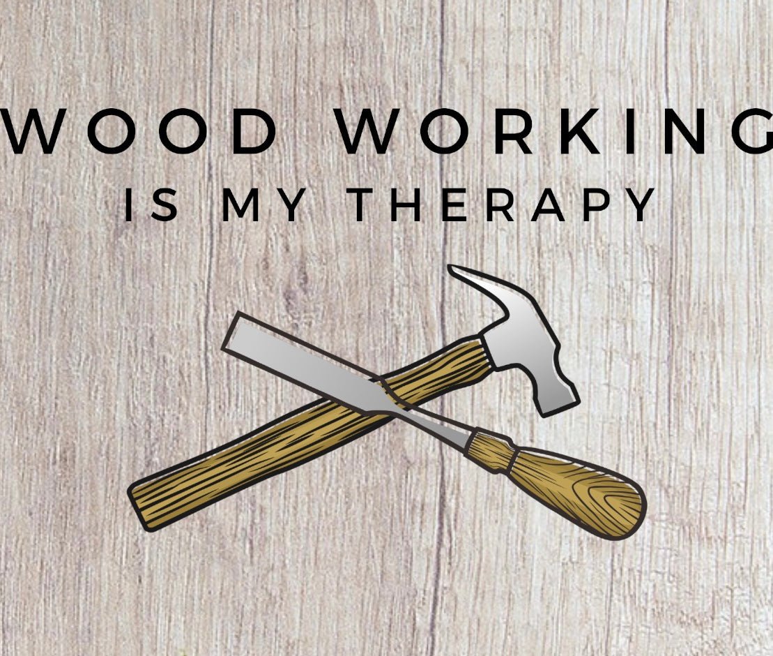 Wood Working Is My Therapy (Digital Download) Digital Artwork Weaver Custom Engravings Digital Downloads