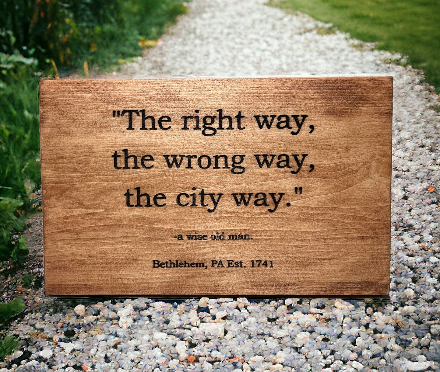 "Your Statement" Custom Poem Sign Signs Weaver Custom Engravings   