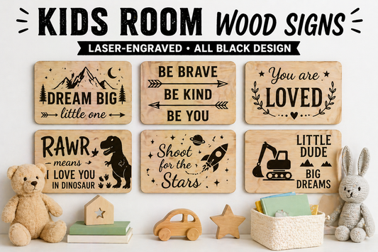 Kids Room Wood Signs