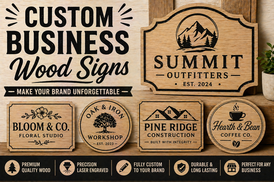 Custom Business Wood Signs