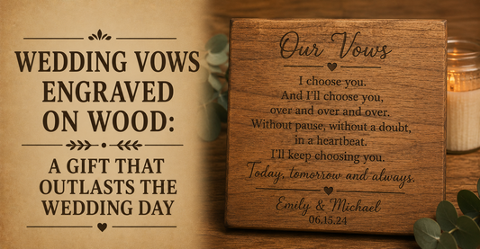 Wedding Vows Engraved on Wood: A Gift That Outlasts the Wedding Day