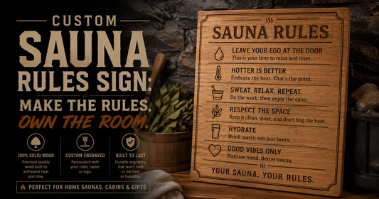 Custom Sauna Rules Sign: Make the Rules, Own the Room