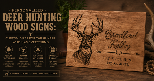 Deer Hunting Wood Signs: Personalized Gifts for the Hunter Who Has Everything