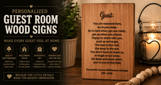 Custom Guest Room Signs: Make Every Guest Feel at Home
