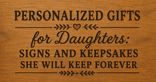 Personalized Gifts for Daughters: Signs and Keepsakes She Will Keep Forever