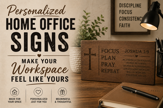 Personalized Home Office Signs: Make Your Workspace Feel Like Yours