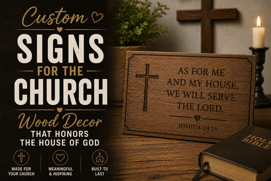 Custom Signs for the Church: Wood Decor That Honors the House of God