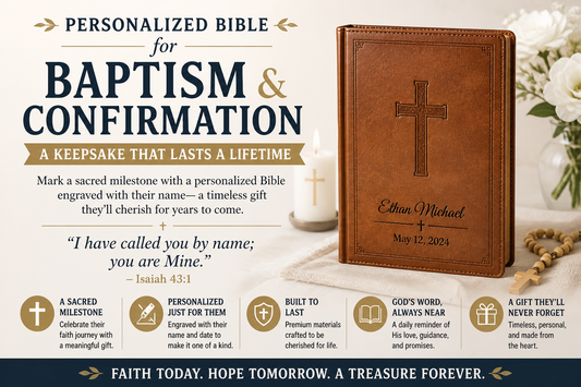 Personalized Bible for Baptism & Confirmation: A Keepsake That Lasts a Lifetime