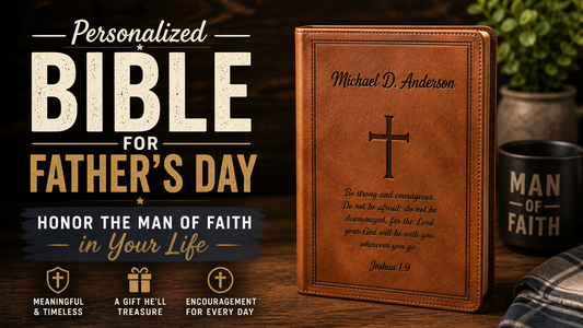 Personalized Bible for Father's Day: Honor the Man of Faith in Your Life