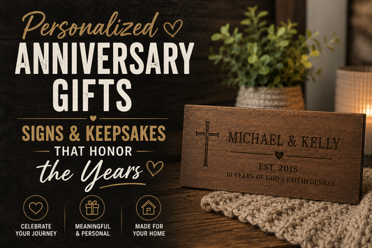 Personalized Anniversary Gifts: Signs & Keepsakes That Honor the Years