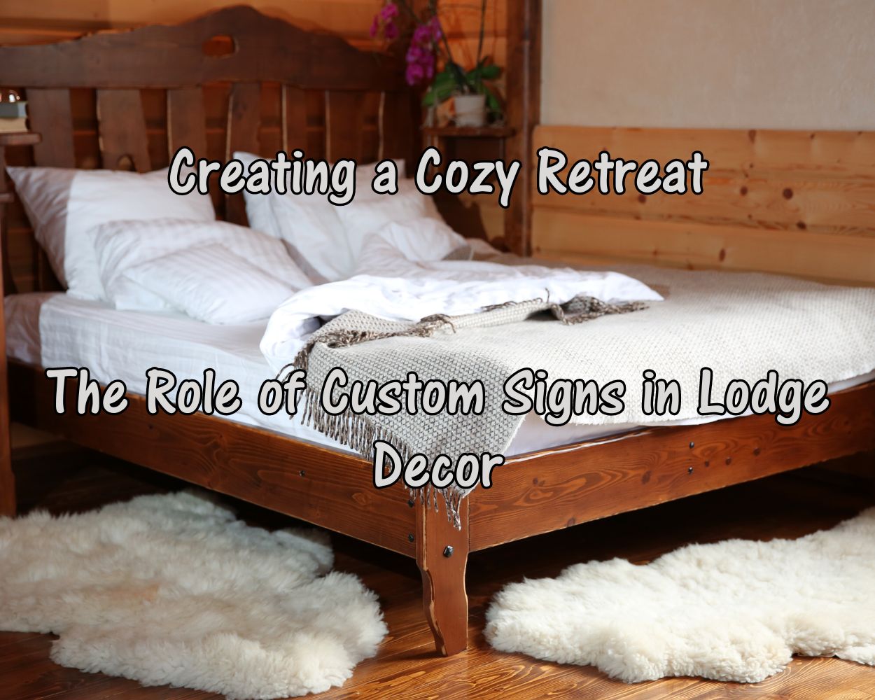 Rustic Retreat Sign Creating a Cozy Retreat: The Role of Custom Signs in Lodge Decor ...