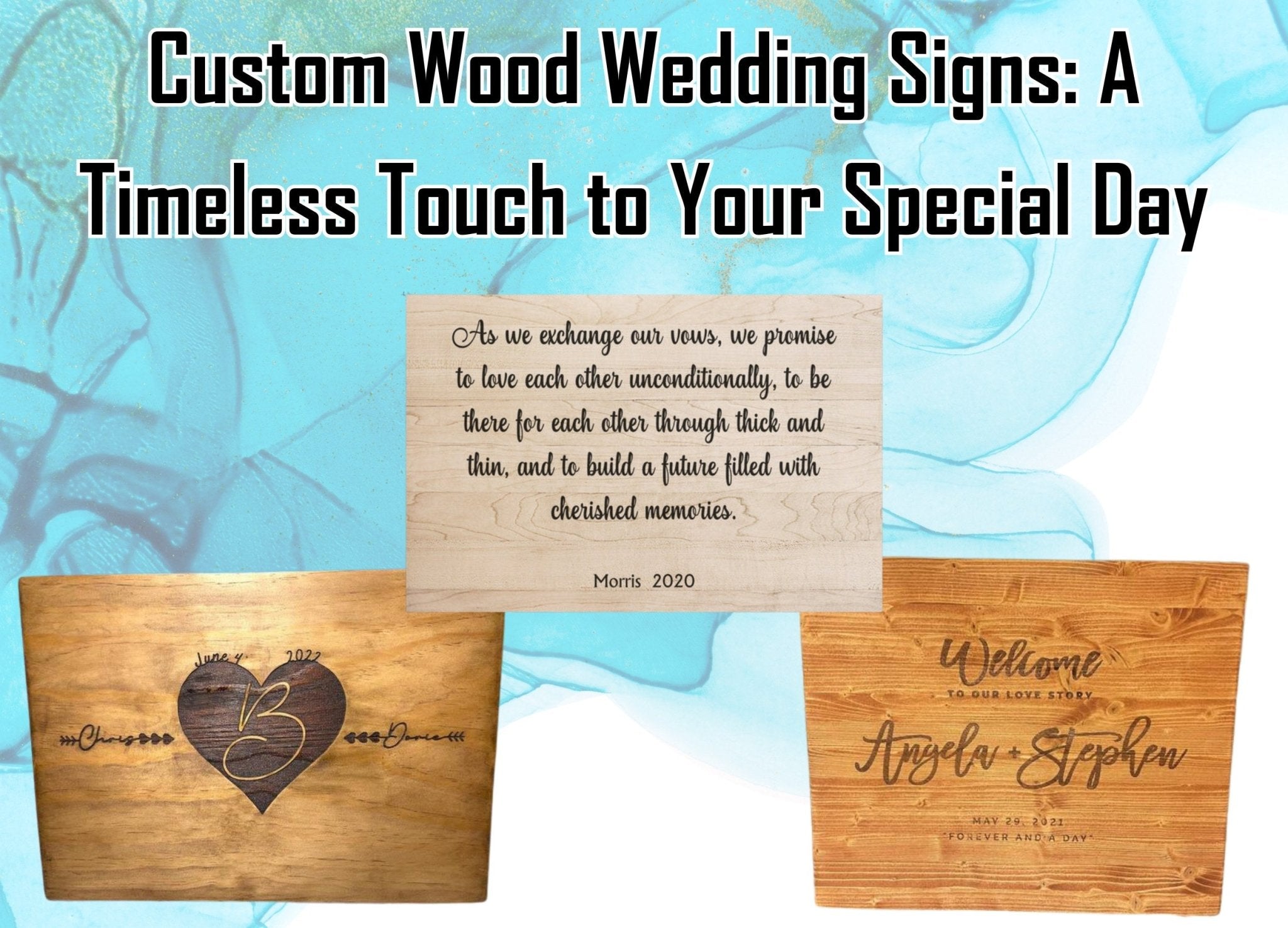 Custom Wood Wedding Signs: A Timeless Touch to Your Special Day ...