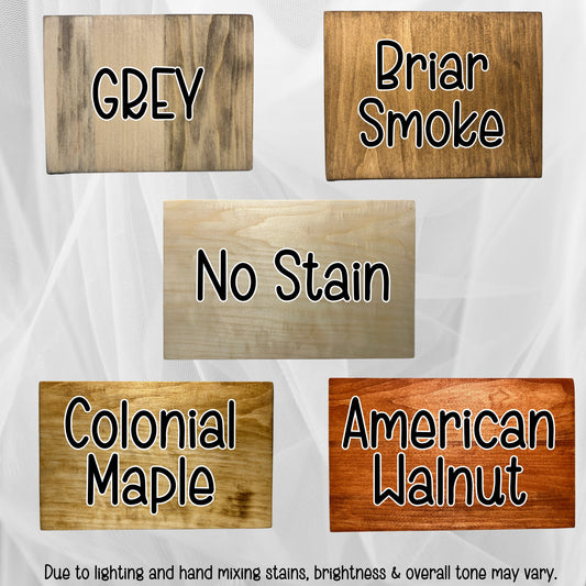 Elevate Your Customized Wood Sign with Exquisite Stain Choices at Weaver Custom Engravings - Weaver Custom Engravings
