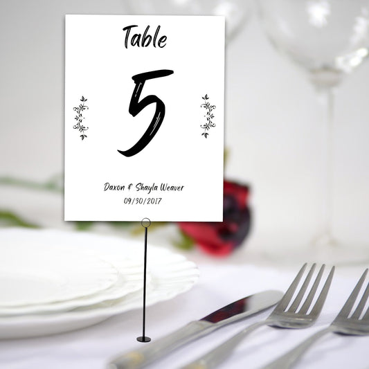 Wedding Table Marker Template Downloads - Weaver Custom Engravings