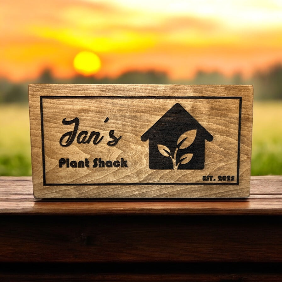 Personalized Greenhouse Sign