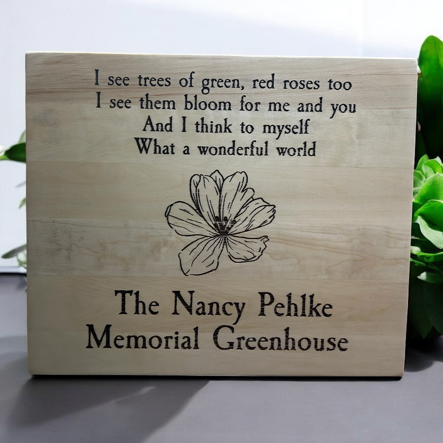 Personalized Memorial Garden Sign - Weaver Custom Engravings