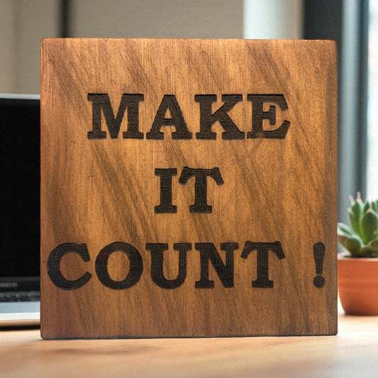 funny accountant gift sign engraved on wood