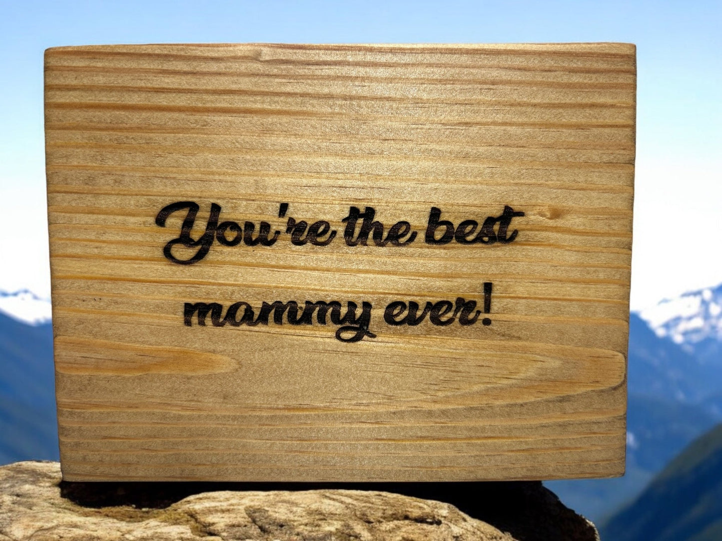 Best Mommy Ever: Custom Wood Sign - Weaver Custom Engravings