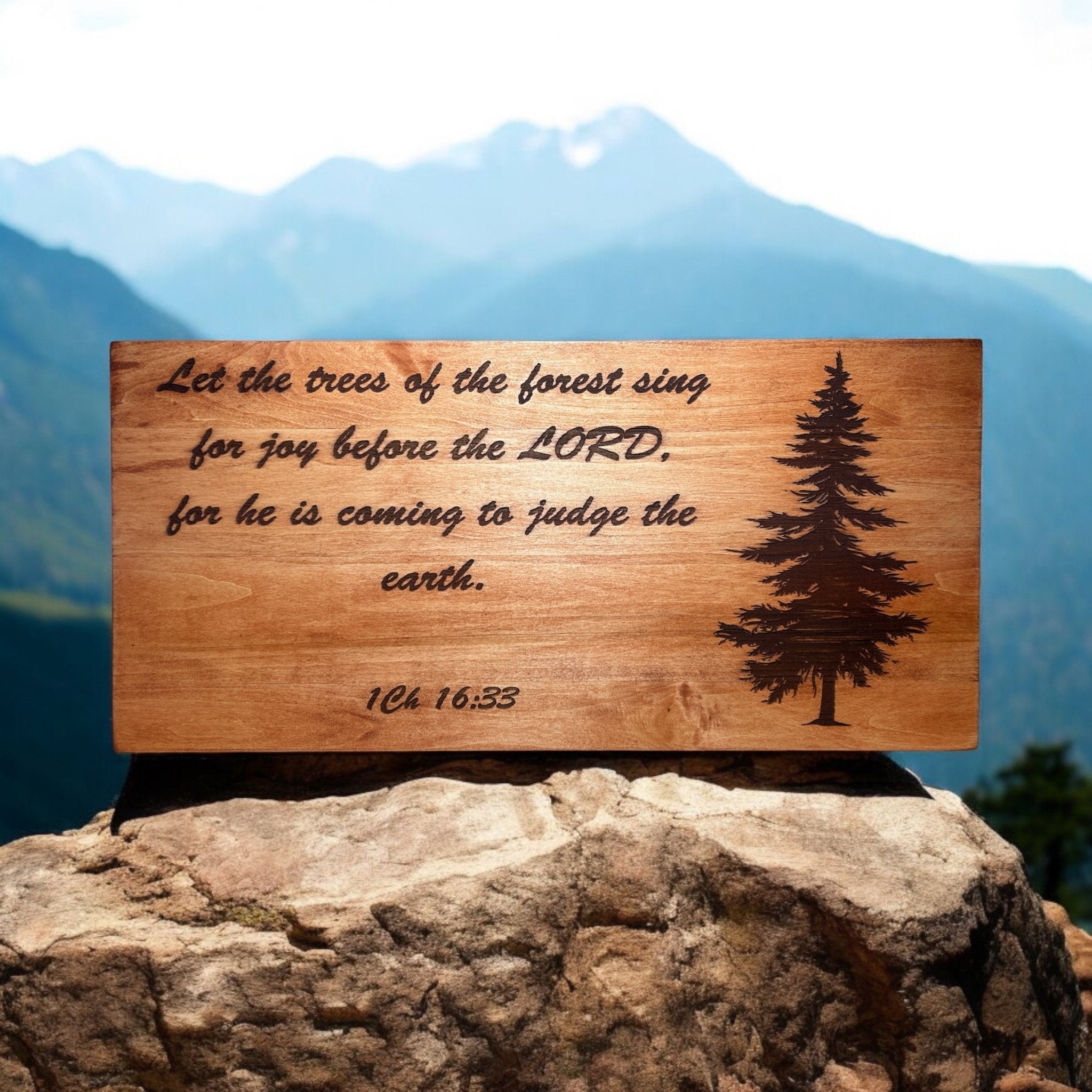 Christian Engraved Bible Verse Sign