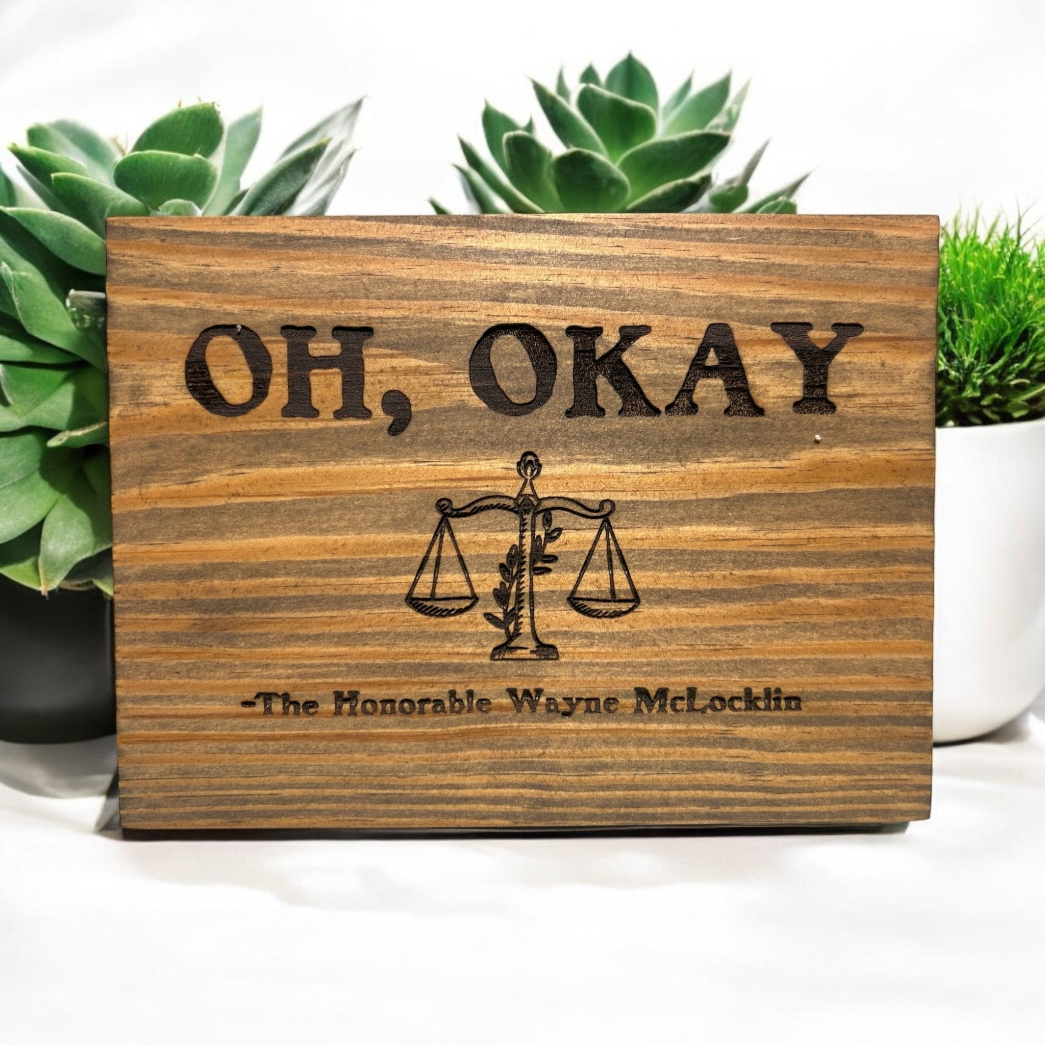 Custom Law Themed Sign