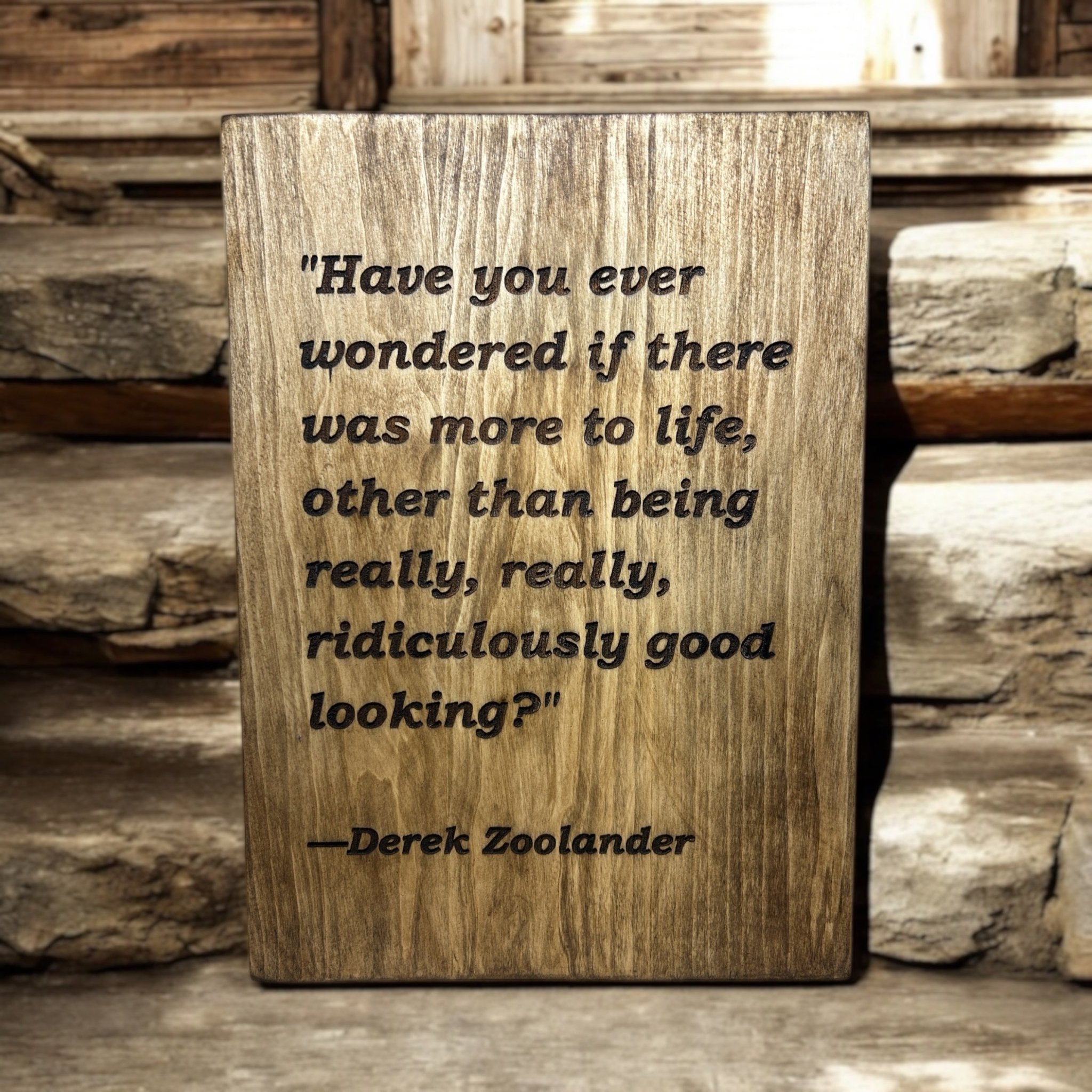 Quote Wood Signs – Funny Engraved Wooden Sign with Custom Text – Weaver ...