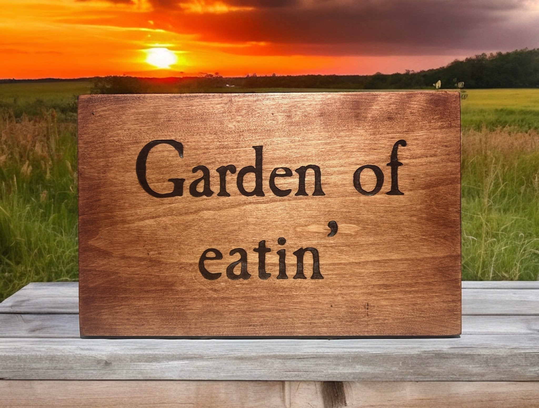 Garden Of Eatin' Custom Sign