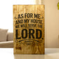 Joshua 24:15 Wall Sign – “As for Me and My House” Christian Decor