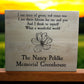 personalized memorial garden sign made from real wood