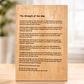 personalized retirement plaque with custom message