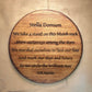 Round Custom Wood Sign - Weaver Custom Engravings