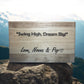 Swing High, Dream Big Custom Sign - Weaver Custom Engravings