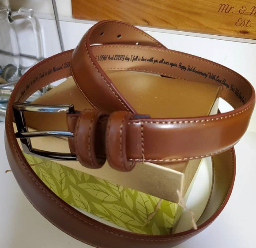Custom Engraved Leather Belt  Weaver Custom Engravings   