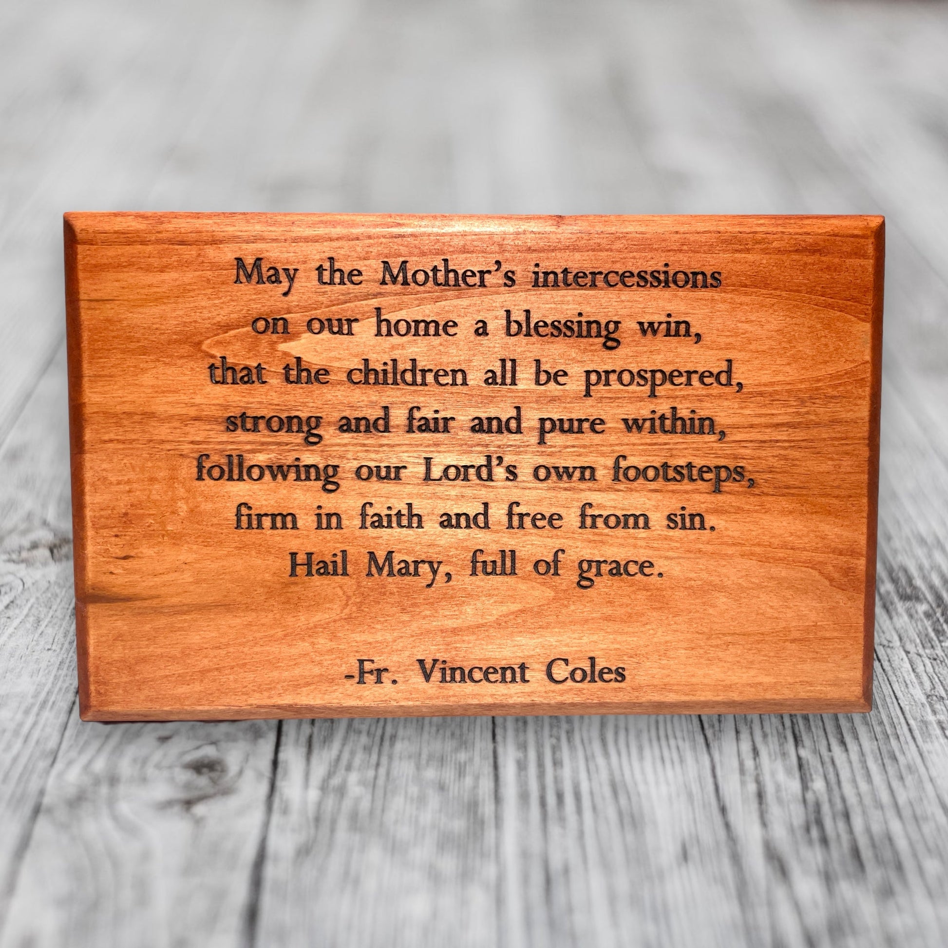 "A Mother's Intercessions" Custom Wood Sign Signs Weaver Custom Engravings   