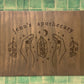 "Agatha" Wood Sign Signs Weaver Custom Engravings   