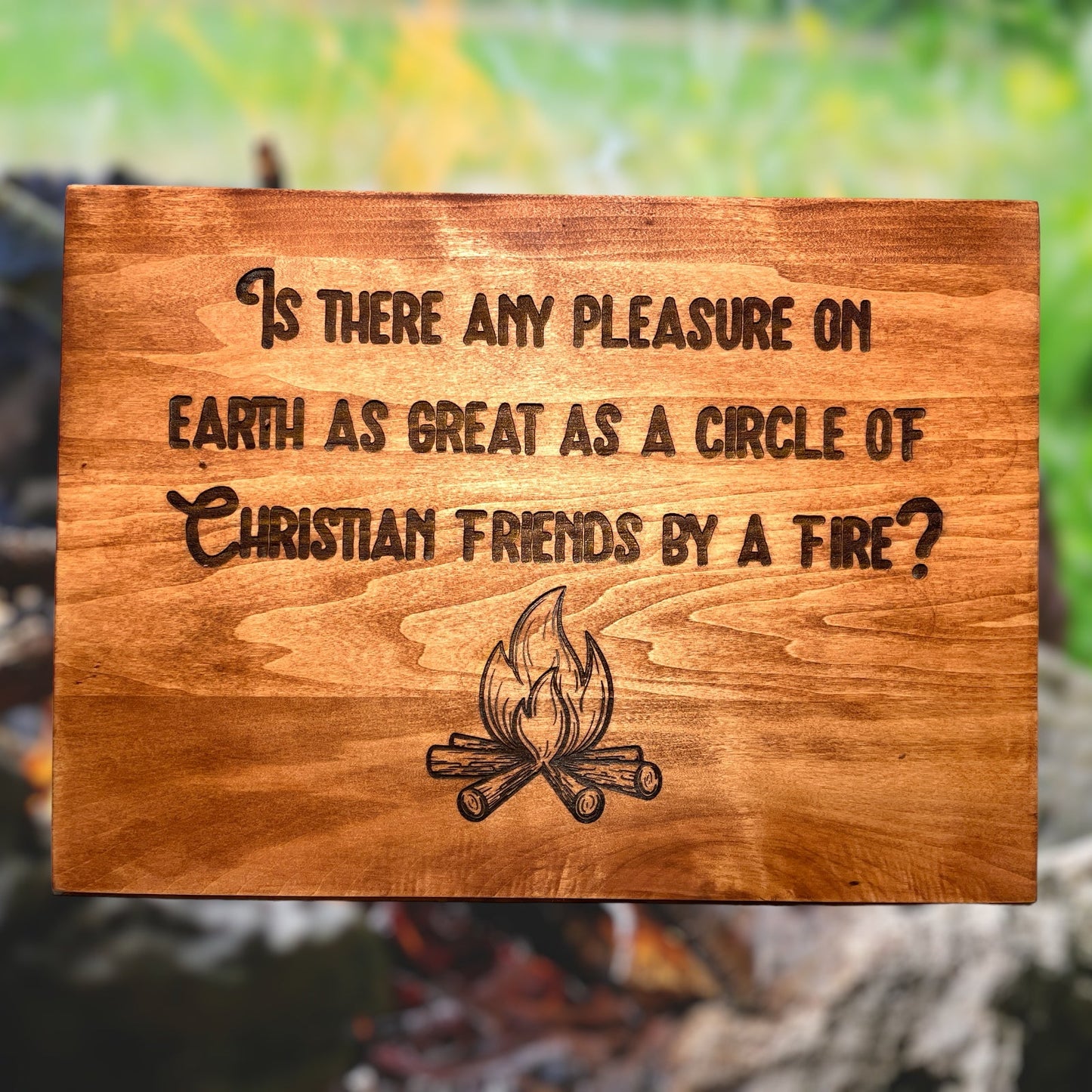 "Christian Friends" Custom Sign Signs Weaver Custom Engravings   