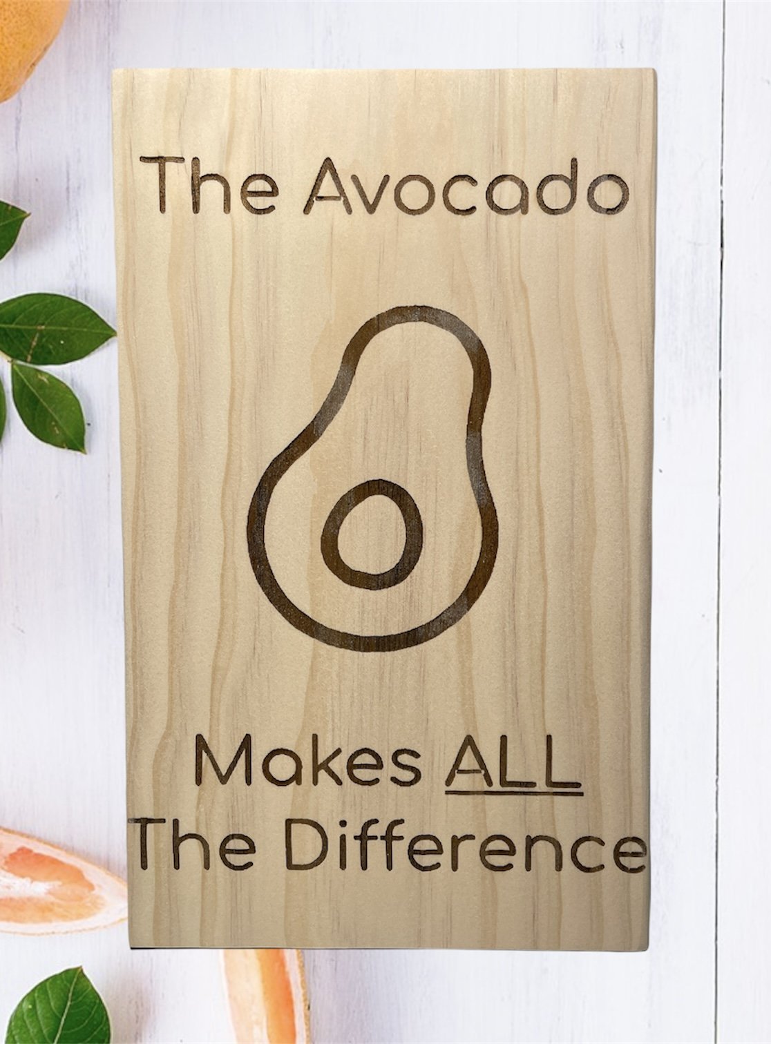 "The Avocado" Custom Sign Signs Weaver Custom Engravings Default Title  