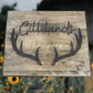 Custom "Elk Antlers With Name" Sign Signs Weaver Custom Engravings   