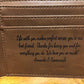 Custom Leather Wallet wallet Weaver Custom Engravings   