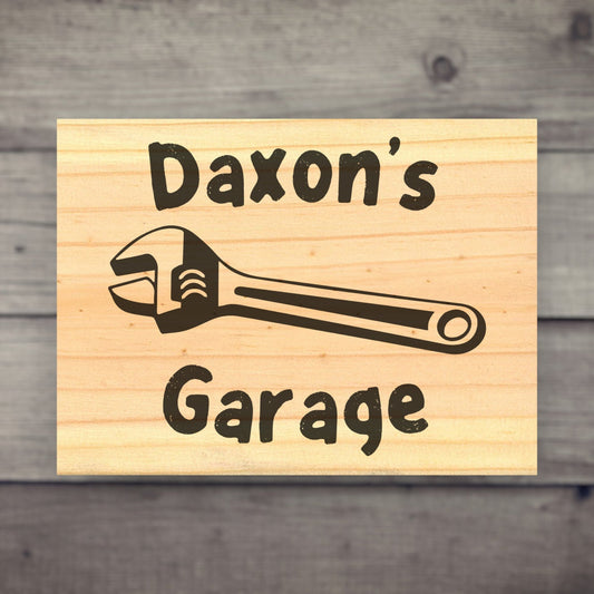 Custom Name Garage Sign Signs Weaver Custom Engravings   