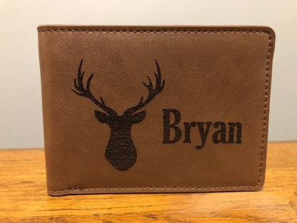 Custom Hunting Wallet Gift For Men wallet Weaver Custom Engravings   