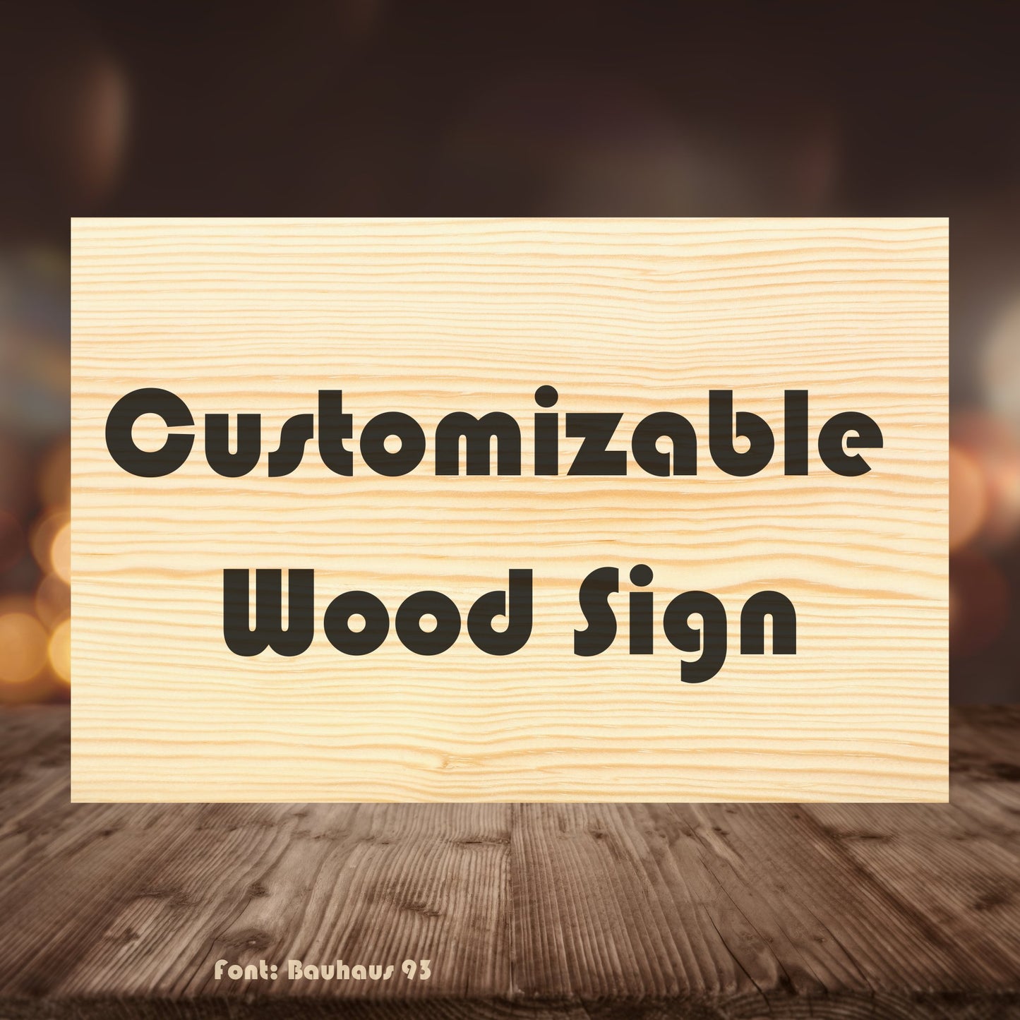 Customizable Wood Sign Signs Weaver Custom Engravings   