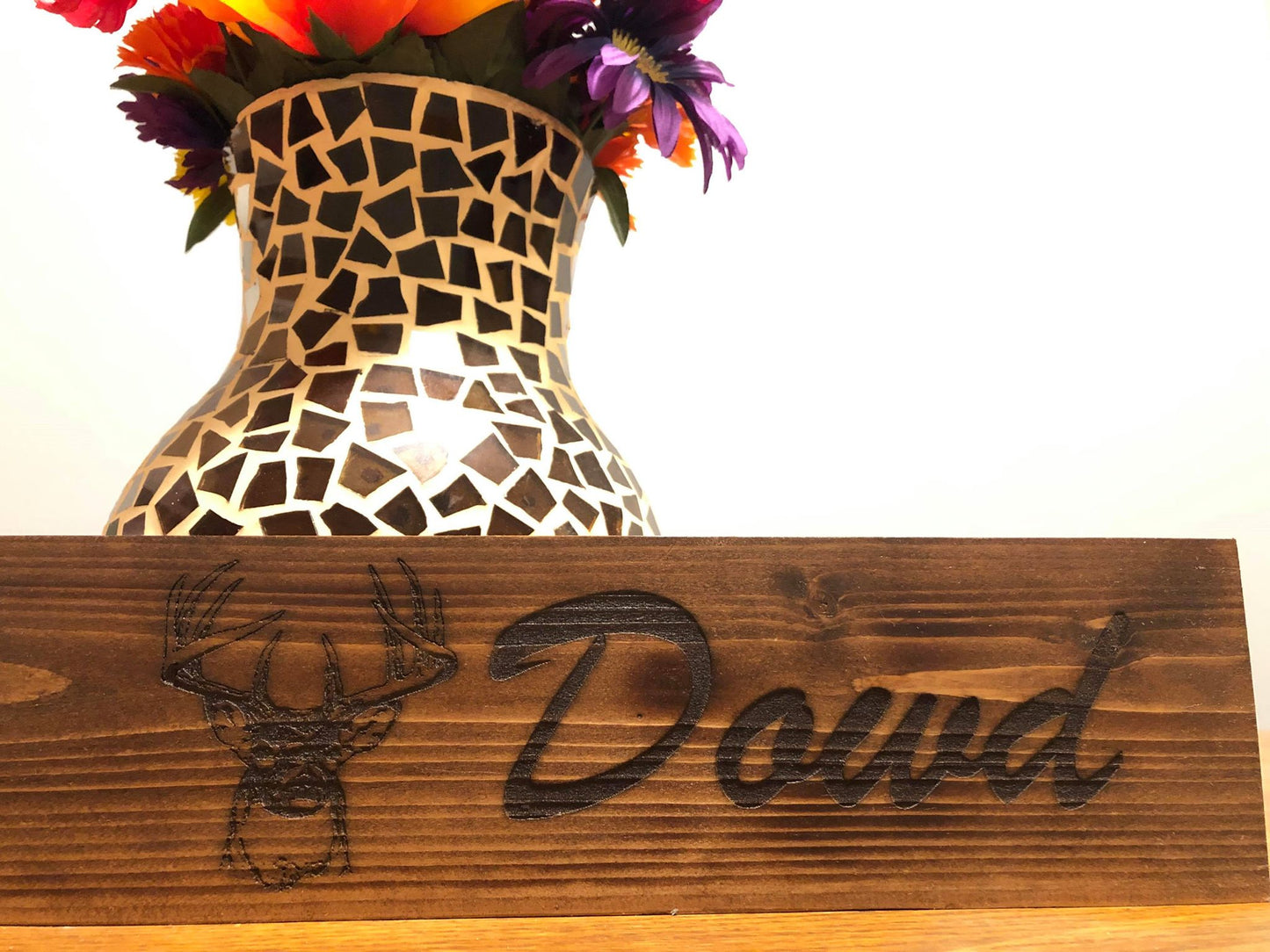 Deer Hunter Wood Sign Signs Weaver Custom Engravings Default Title  