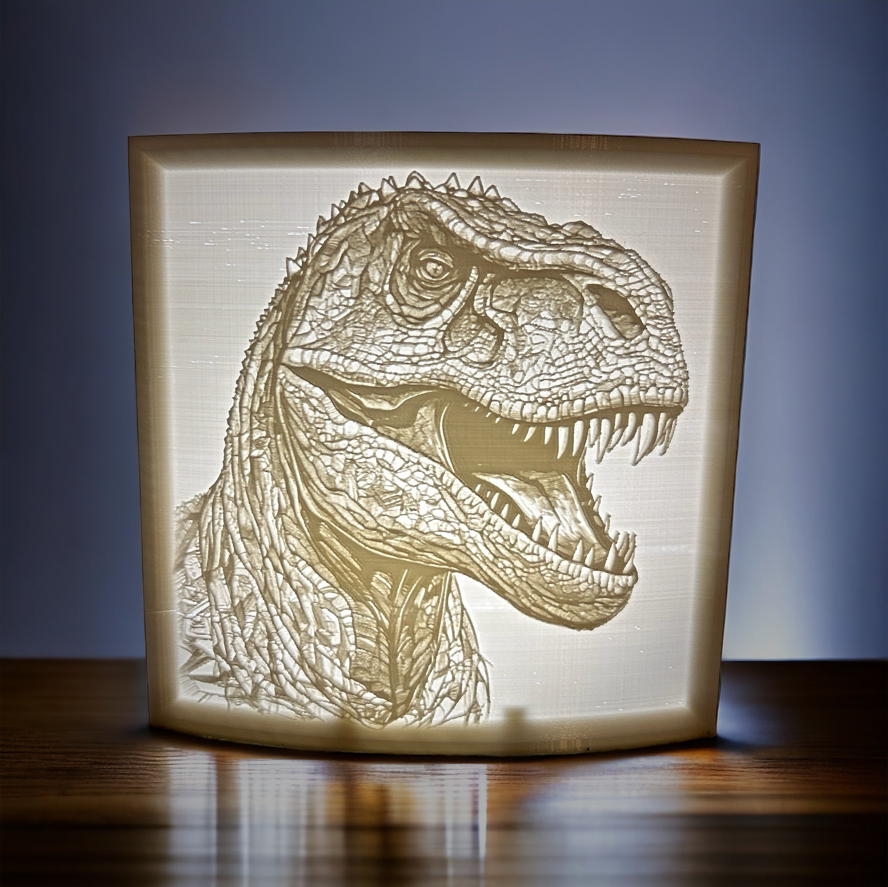 "Dinosaur" Custom Lithophane 3d prints Weaver 3D Prints   